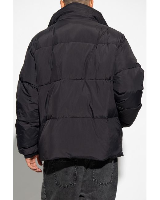 Etudes Studio Blue Polaris Logo-Patch High-Neck Padded Jacket