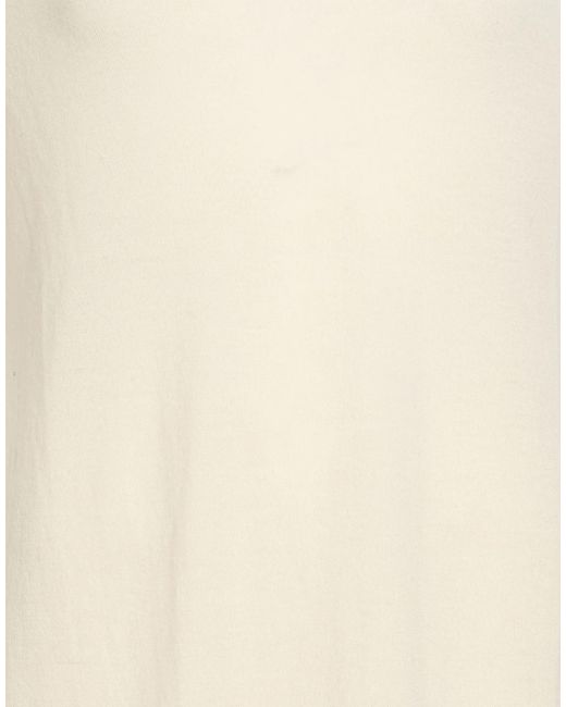 Rick Owens White Solid-Color Wool Dress