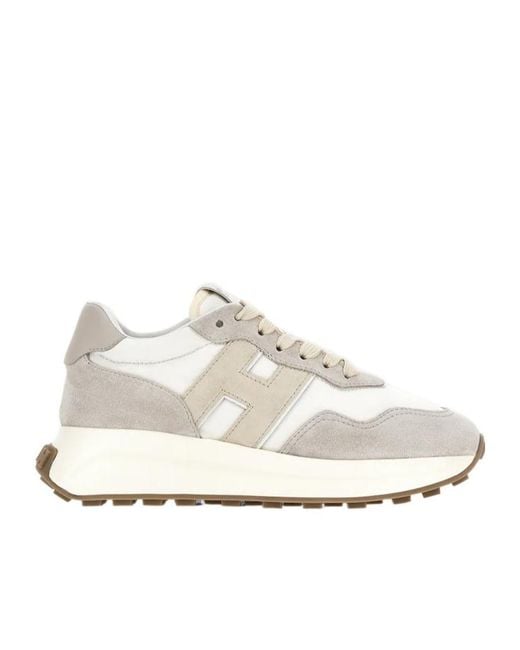 Hogan White H641 Low-Top Sneakers