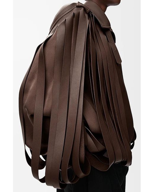 Loewe Brown Layered Double-Breasted Jacket
