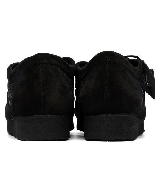ANDERSSON BELL Black X Clarks Originals Wallabee Derby Shoes for men