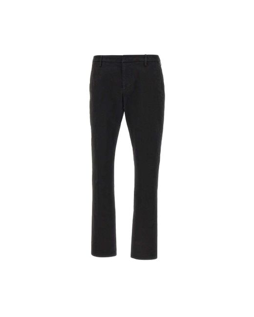 Dondup Black Gaubert Slim Fit Pants for men