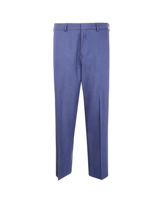 Paul Smith Blue Belt Loop Casual Pants for men