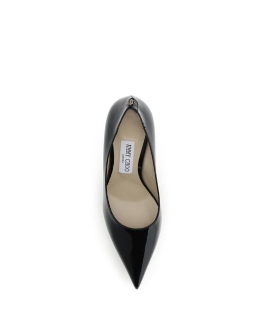 Jimmy Choo Black 85Mm Love Patent-Leather Pumps