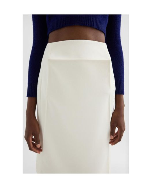 Jil Sander Natural Technical Crêpe Skirt