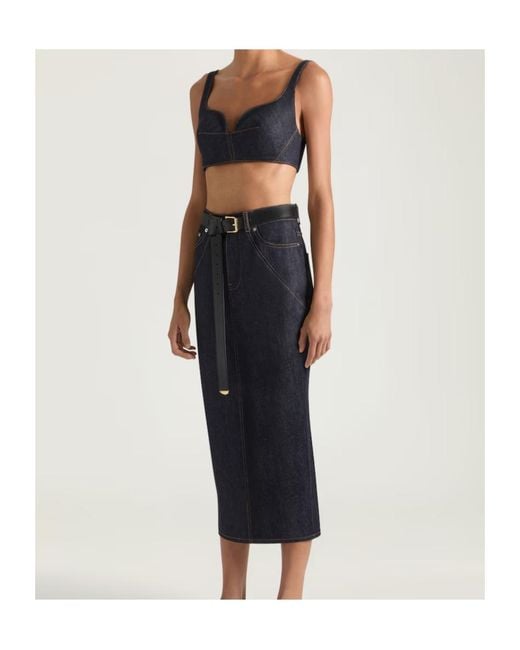 Givenchy Blue Seam Sleeveless Top