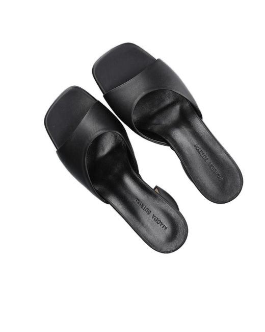 Magda Butrym Blue Square-Headed Muller Shoes