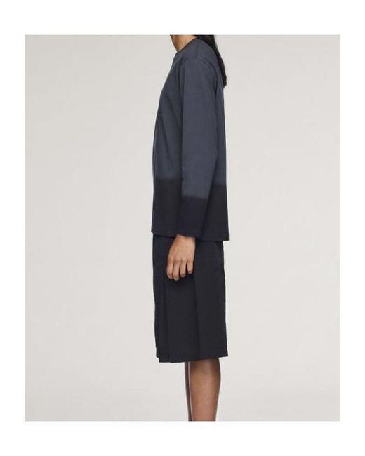 Y-3 Blue Long-Sleeve T-Shirt for men