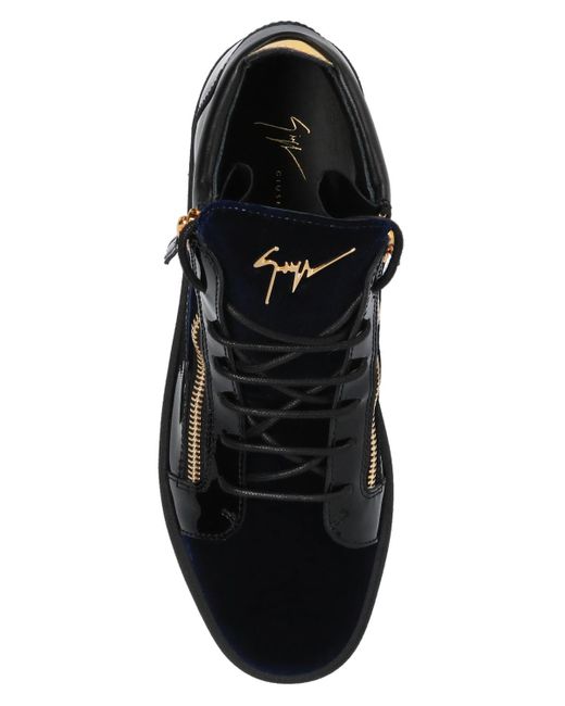 Giuseppe Zanotti Black Kriss High-Top Lace-Up Sneakers for men