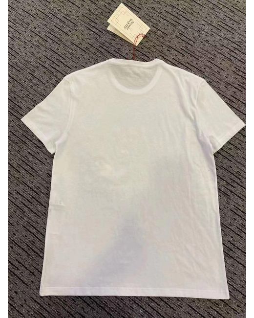 McQueen White Botanical Logo Print T-Shirt for men