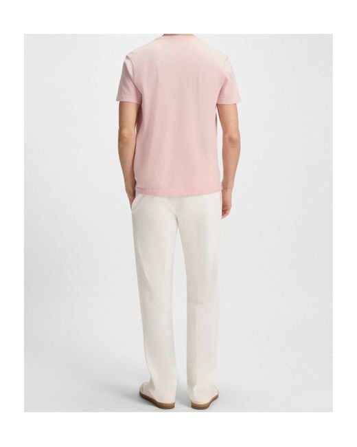 Boss Pink X David Beckham Crew-Neck T-Shirt for men