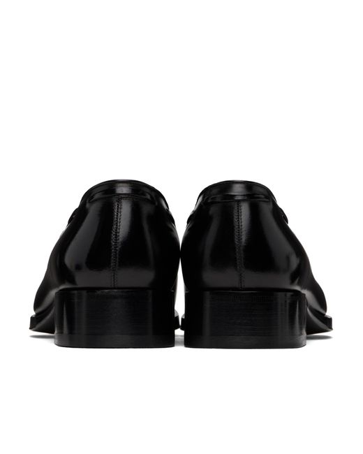 Tom Ford Burnished Leather Edgar Tassel Loafers in Black for  display picture 1