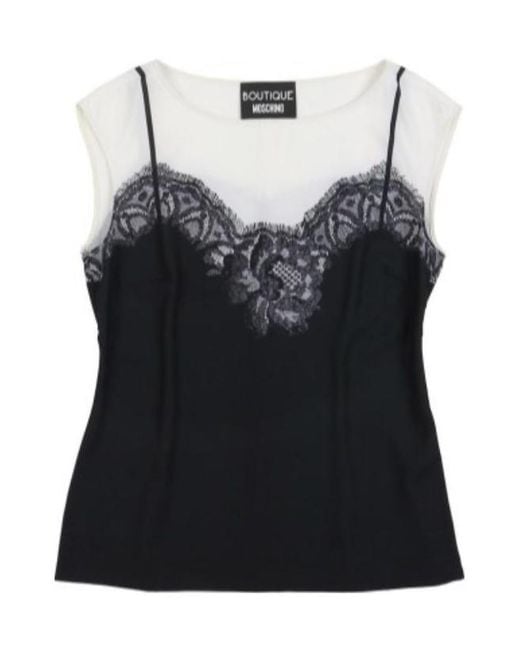 Moschino Black Color Logo T-Shirt