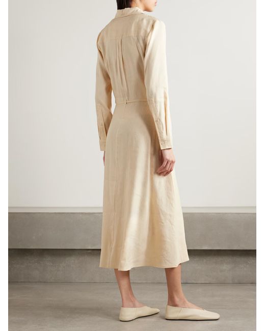 Proenza Schouler Natural Lato Midi Wrap Dress