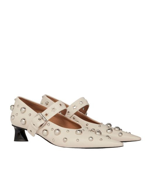 Stella McCartney Natural Elsa Stud-Embellished Pumps