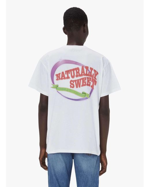 J.W. Anderson White Jw Anderson Naturally Sweet Crewneck T-Shirt for men