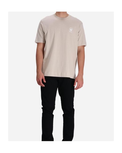 Emporio Armani White Logo-Print T-Shirt for men