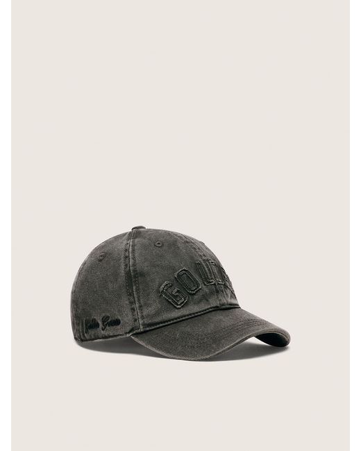 Golden Goose Deluxe Brand Gray Logo Detailed Baseball Cap for men