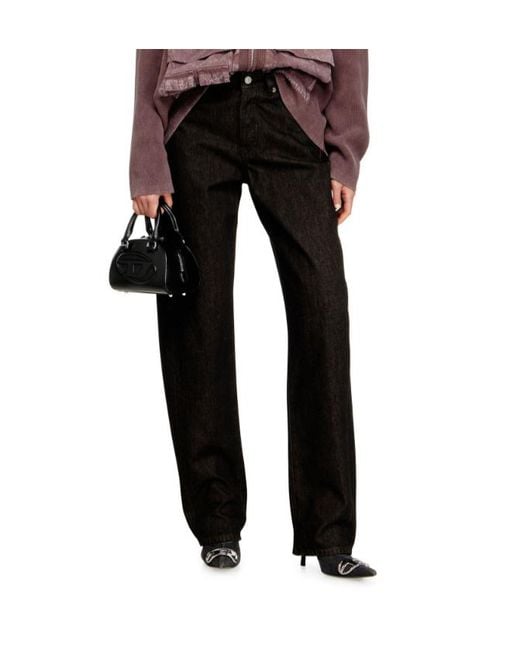 DIESEL Black 1974 D-Ellz Relaxed Wide-Leg Jeans