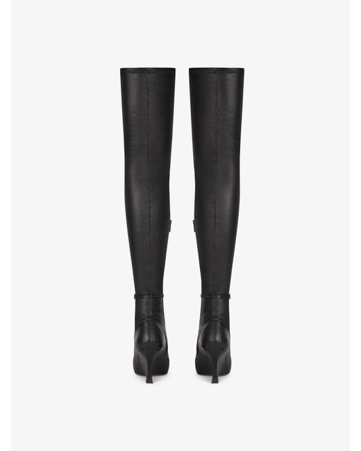 Givenchy Black Raven Over-The-Knee Boots