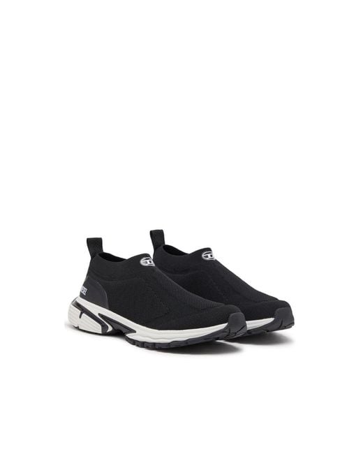 DIESEL Black Pro-V-Dense-Slip-On Knit Sock Sneakers for men