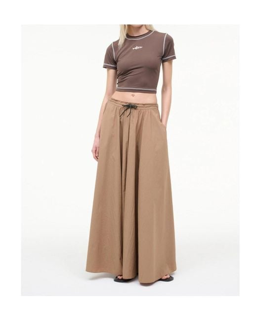 Staud Natural Eden Maxi Skirt Desert