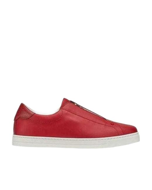 Fendi Red Logo Casual Sneakers