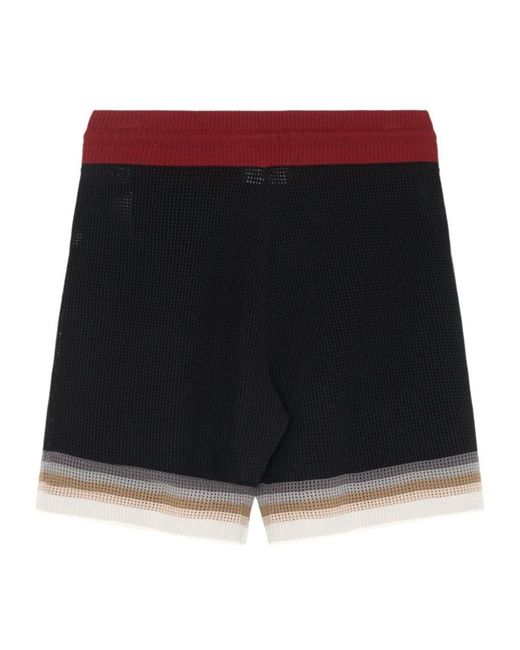 Amiri Black Ma Sport Logo-Trim Shorts for men