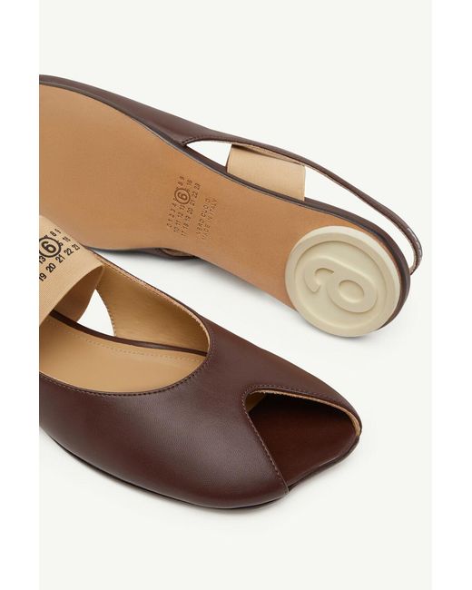 MM6 by Maison Margiela Brown Open-Toe Sandals