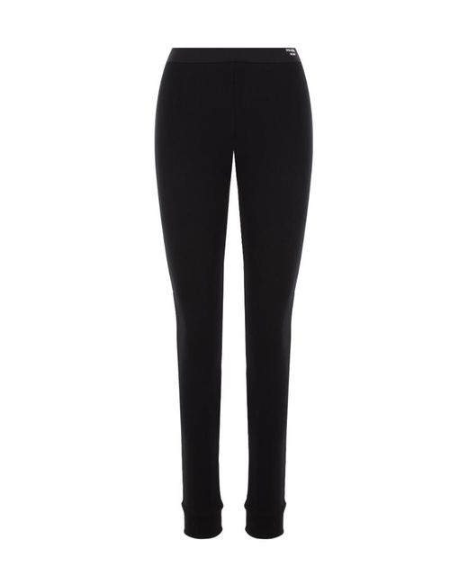 Prada Black Logo-Print Track Pants