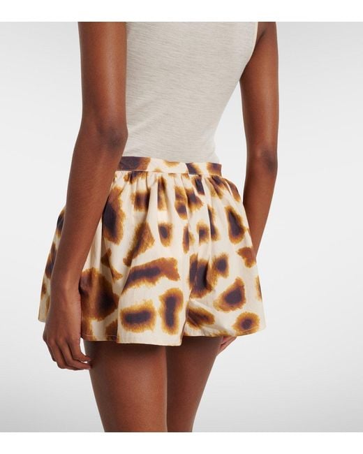 Christopher Esber Brown Printed Cotton Shorts