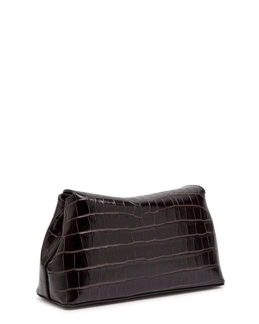 Totême Black Leather Clutch
