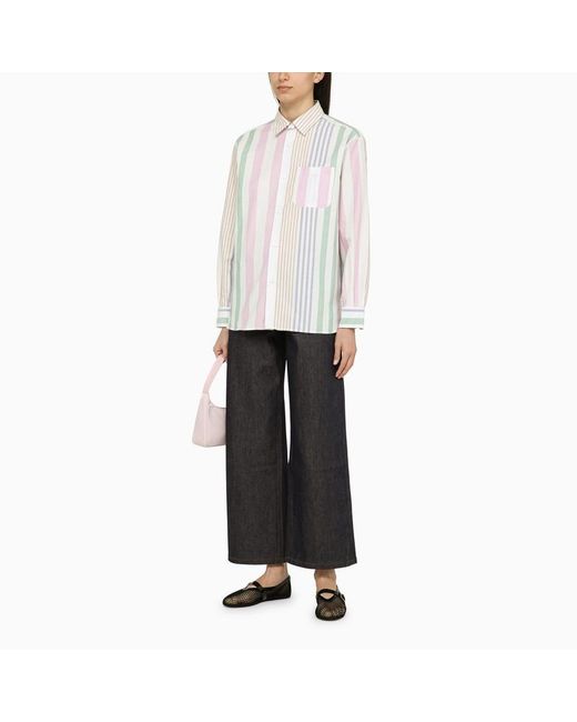 A.P.C. Natural Gaspard Raglan Sleeved Coat