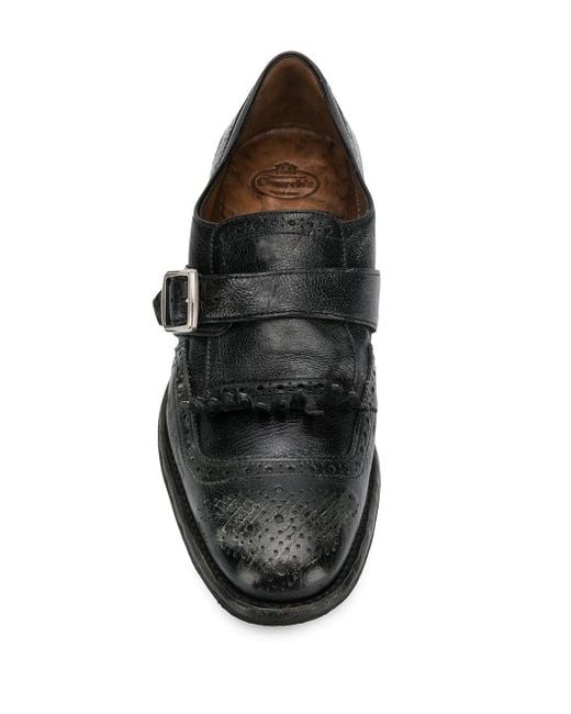 Church's Gray Shanghai Brogue Monk Shoes