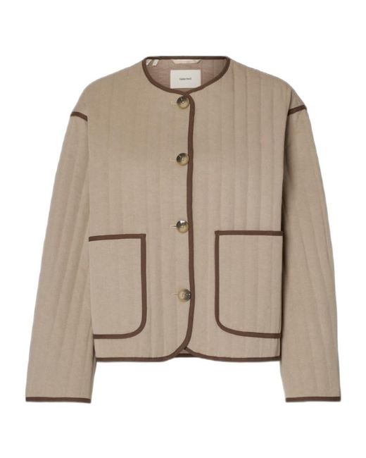 SELECTED Natural Long-Sleeved Single-Breasted Jacket