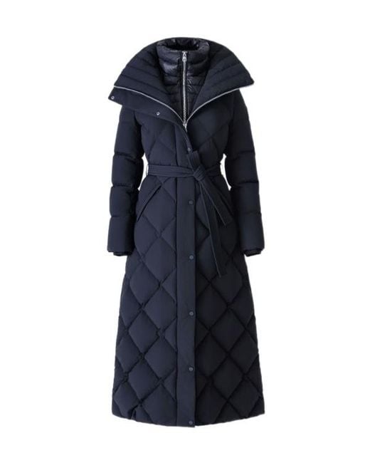 Mackage Blue Long-Sleeved Cotton-Padded Jacket