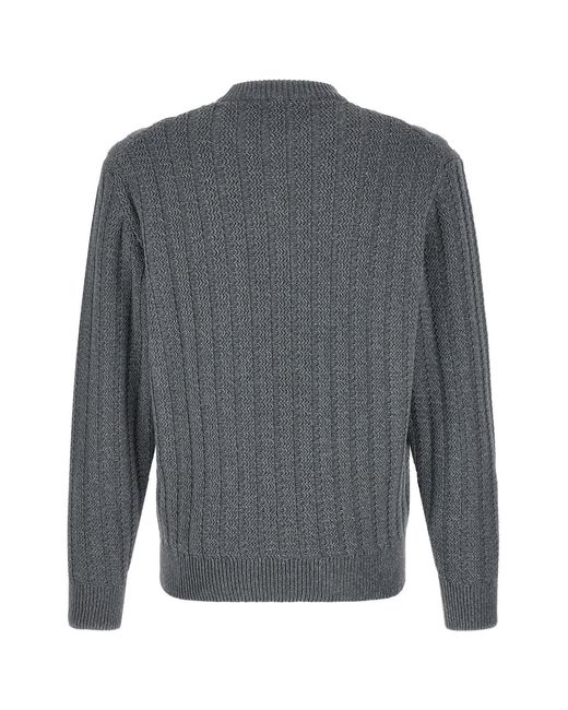 Boss Gray Cotton Sweater for men