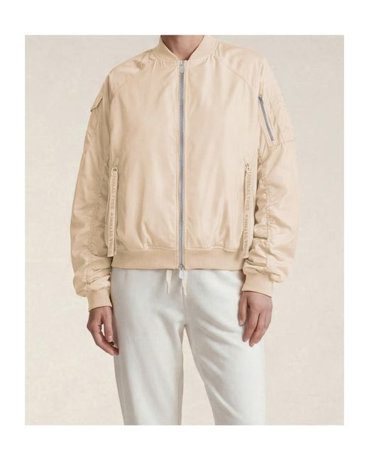 Save The Duck Natural Zip-Up Bomber Jacket