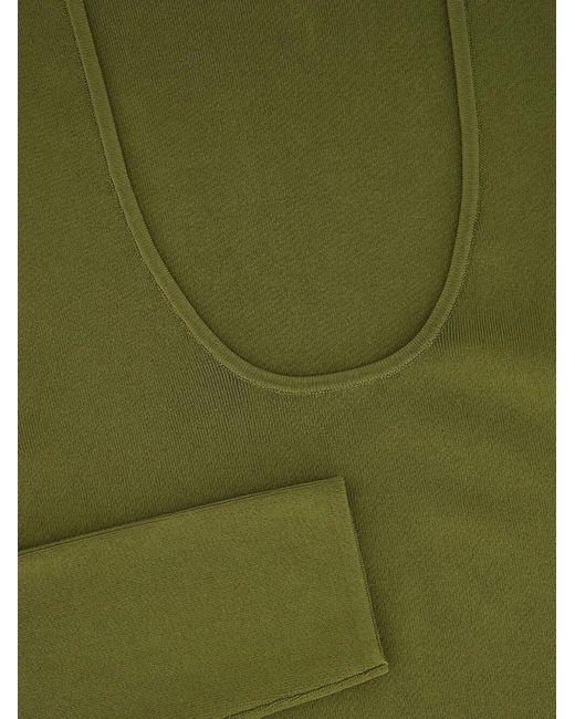 Zimmermann Green Wylie Knitted Top