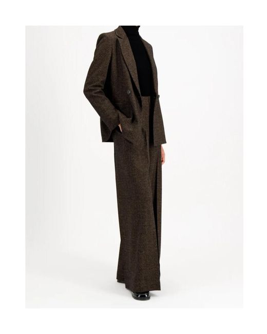 Harris Wharf London Black Double-Breasted Blazer