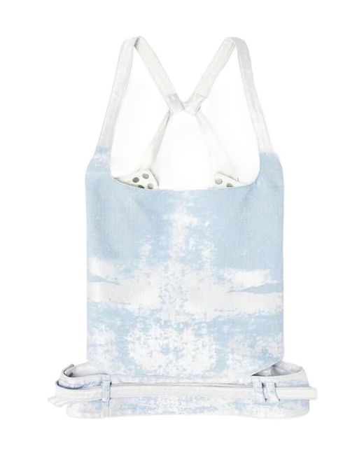DIESEL Blue Open-Back Top