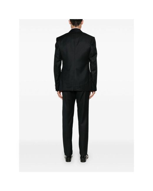 Dolce & Gabbana Black Single-Breasted Tuxedo Suit for men