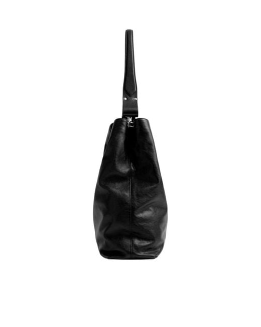 Vivienne Westwood Black Lottie Large Shoulder Bag