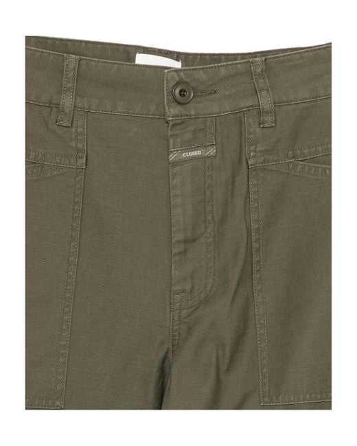 Closed Green Pocket Trousers