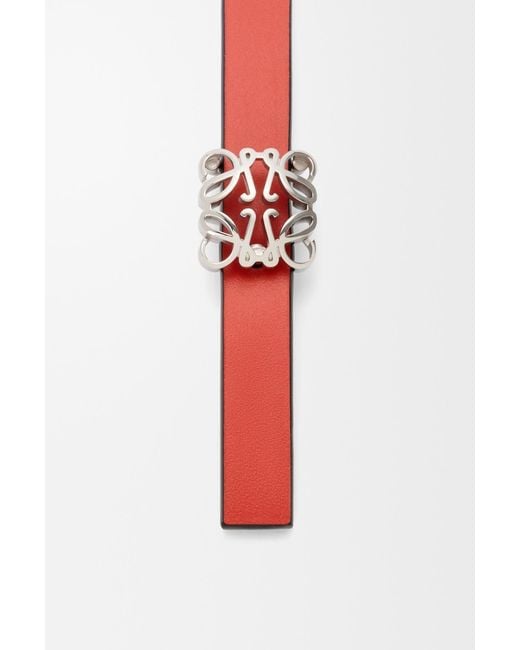 Loewe White Double-Sided Anagram Bombe Belt