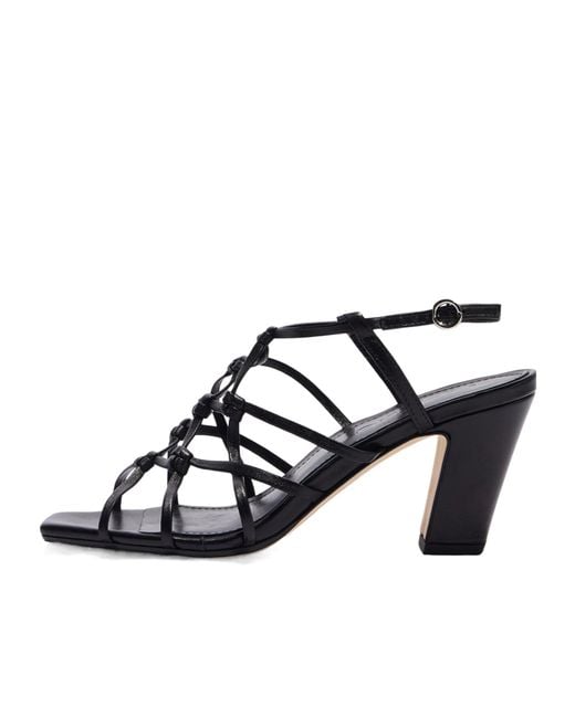 Aeyde Black Acacia Block-Heel Sandals