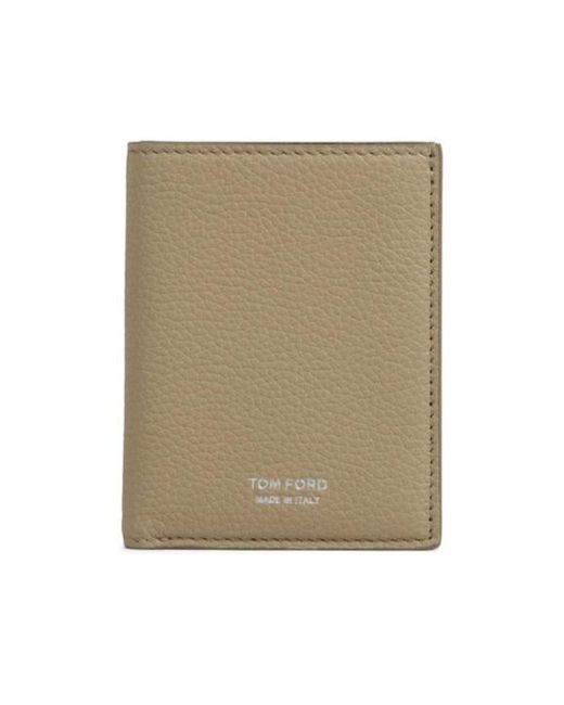 Tom Ford Natural Logo Printed Bi-Fold Wallet for men