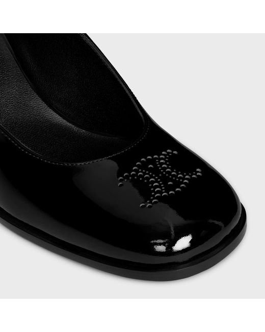 Céline Black Lily Perforated Triomphe Babies