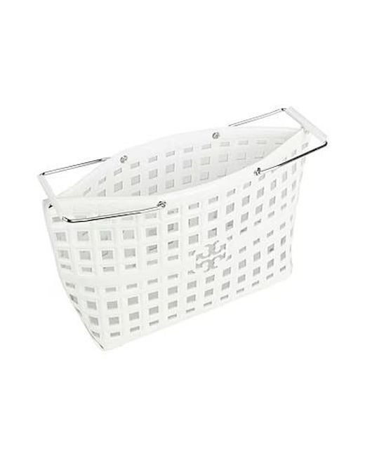 Tory Burch White Plain Colour Handbags