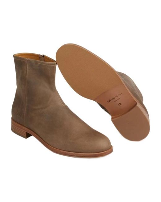 Common Projects Brown Side-Zip Boots for men
